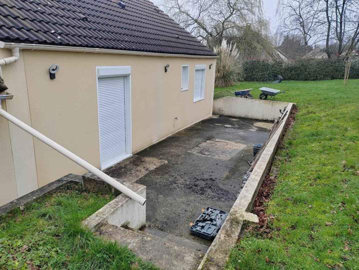 Travaux rénovation terrasse La Ferté-Gaucher